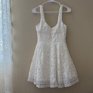 Showpo White Lace Mini Dress